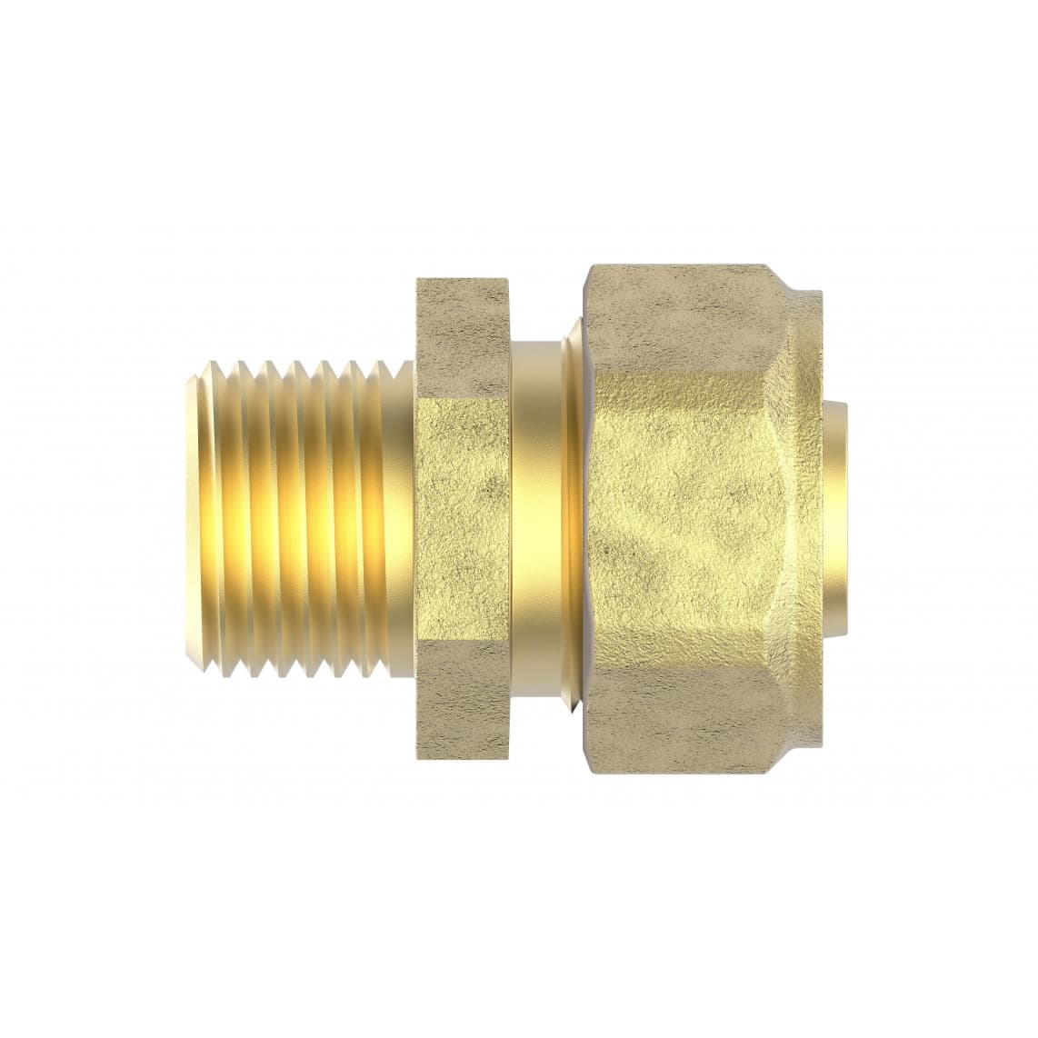 988905455 LT pièce intermédiaire, vierge, 20 mm x 3/4" M, raccord à serrer pour tube multicouche