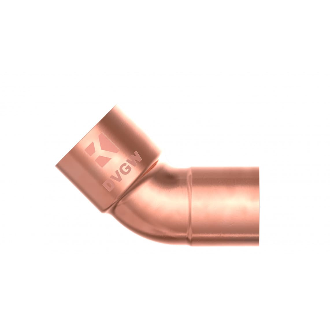 989141017 CU arc 45°, vierge, 12 mm, 1 manchon (5040)