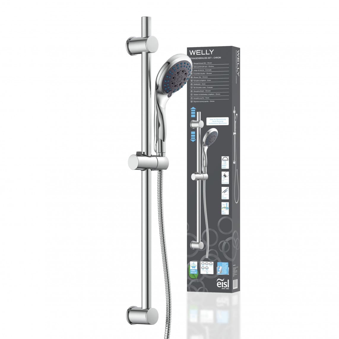 DX6051CSB WELLY Set barre de douche, chromé