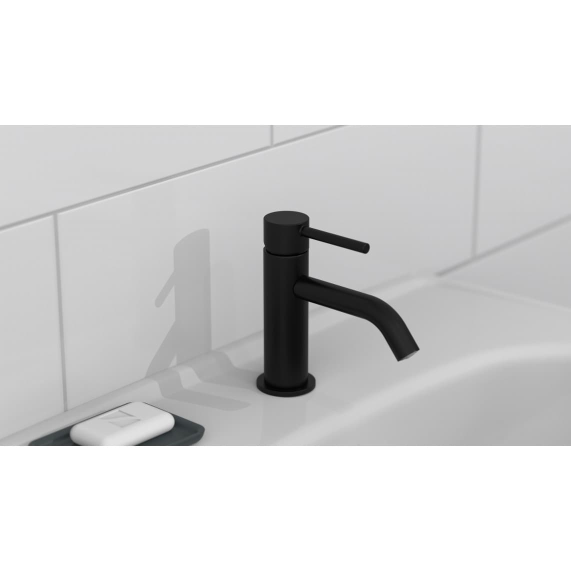 37965 ARAGON Cold water tap, black matt