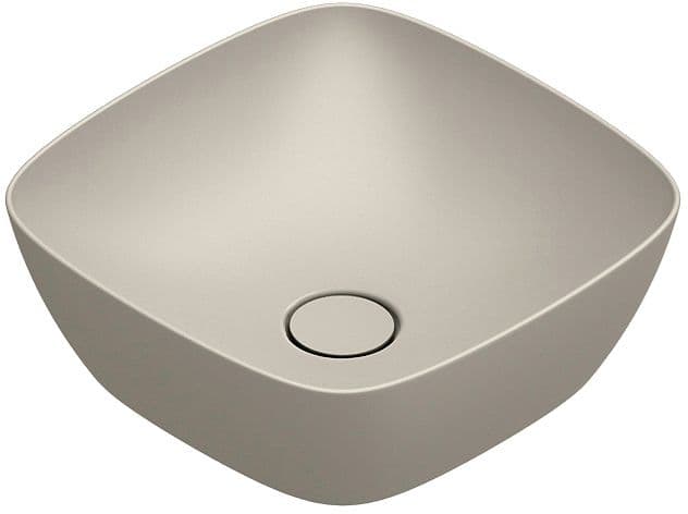 VASQUE A POSER ALVEA CATALANO CATAGLAZE+ 40X40 H14 SANS TROP-PLEIN SABBIA SATINATO