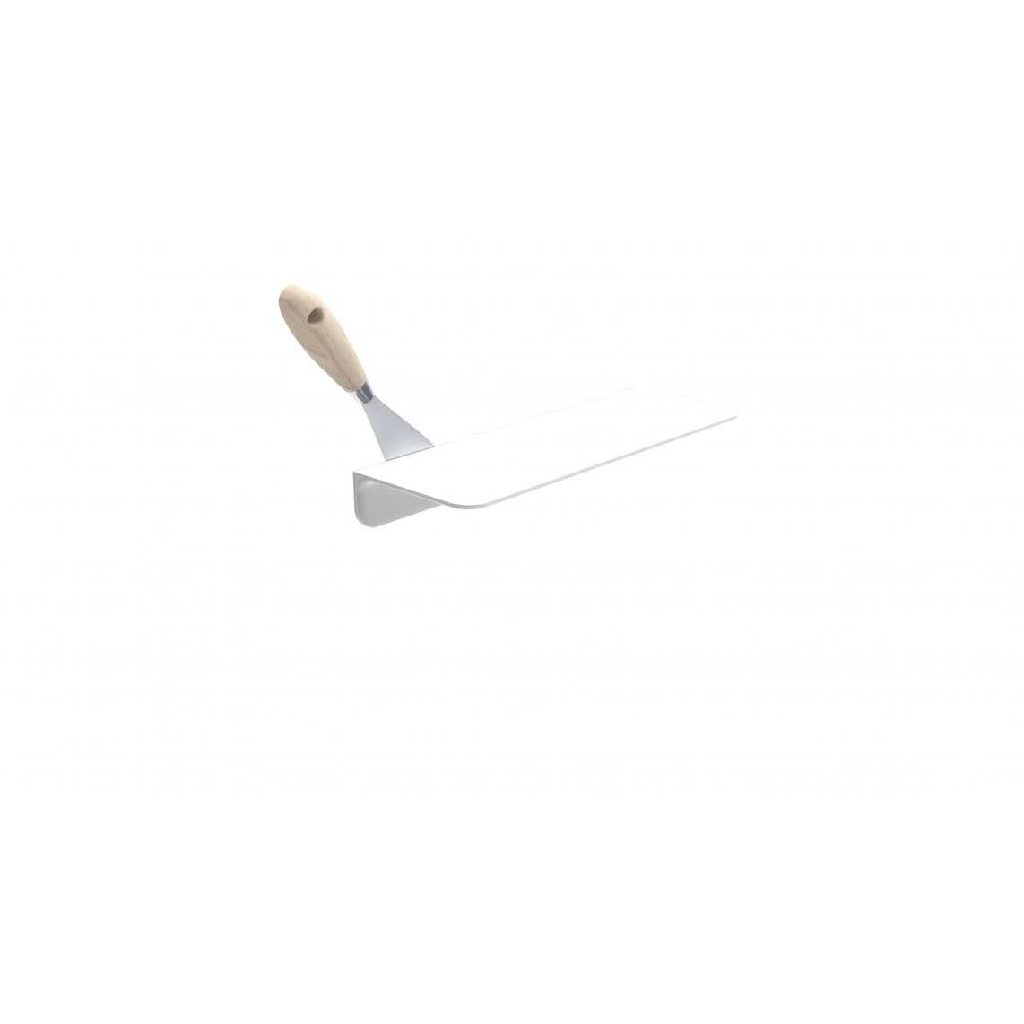 BA0950 Tablette de douche, blanc, à coller