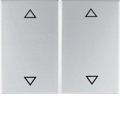 Touche avec symbole flèches Berker K.5 Alu