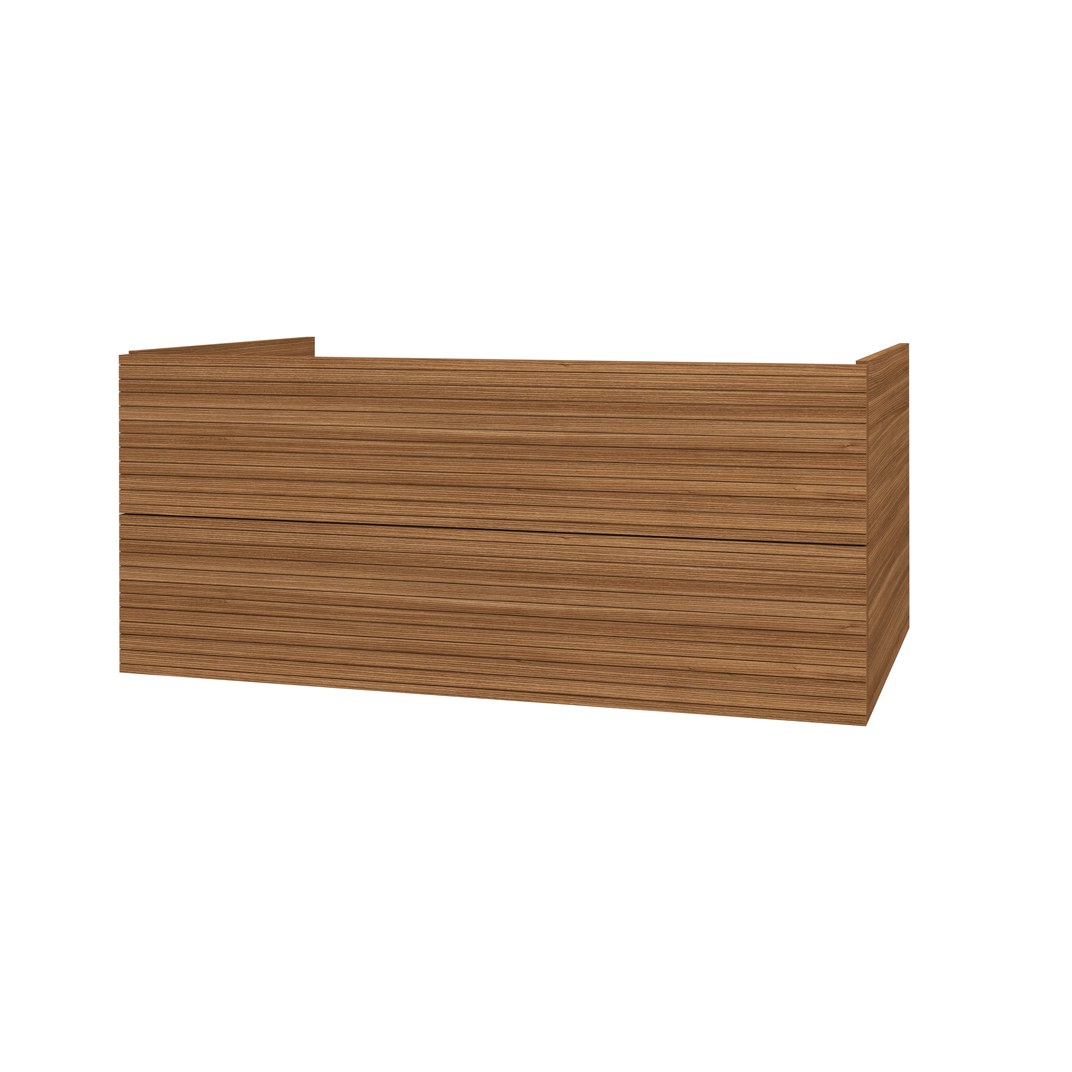 Elite meuble sous-plan avec relief horizontal (120CM) - Marron