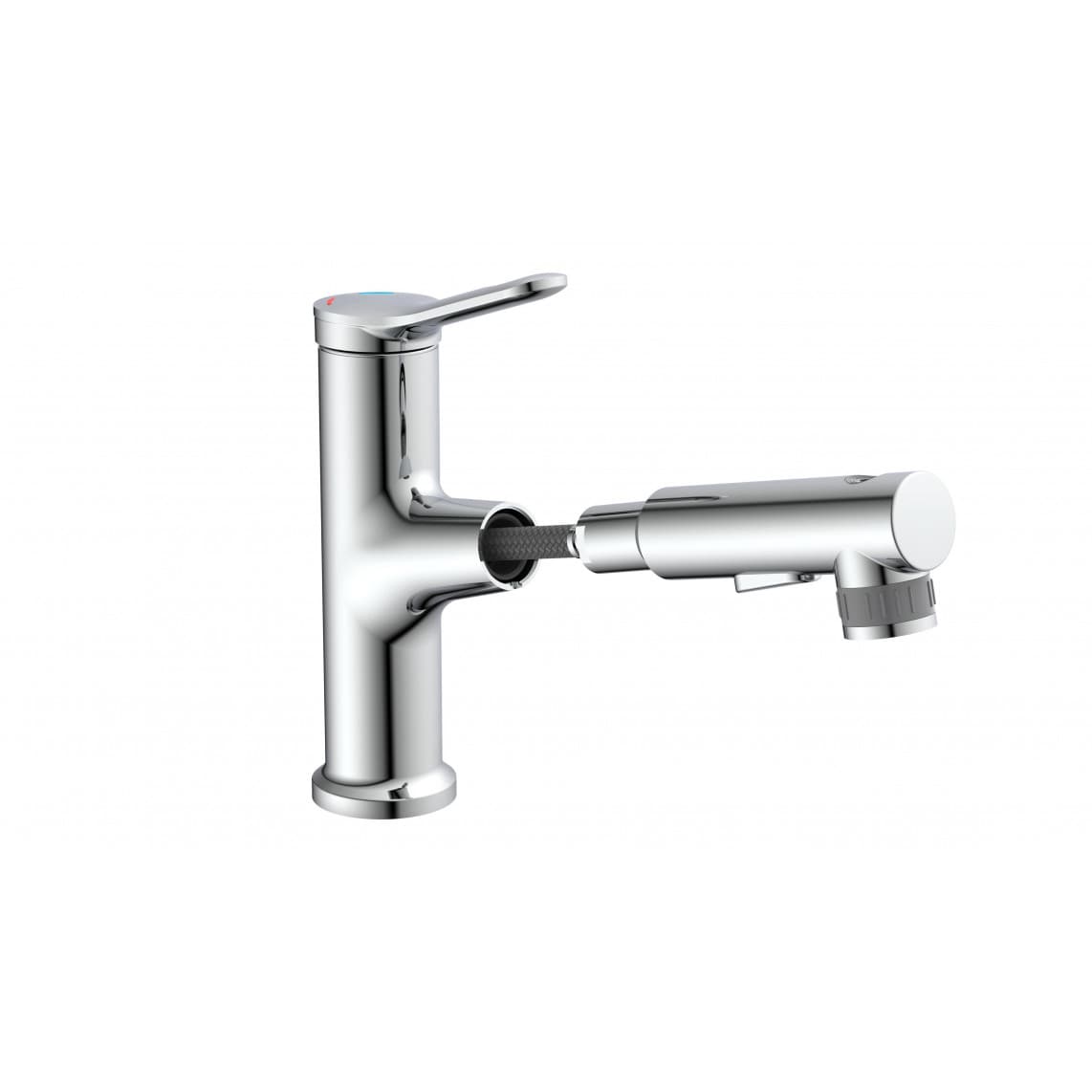 NI075VARCR VARIABILE Wastafelkraan, chroom, met uittrekbare haardouche