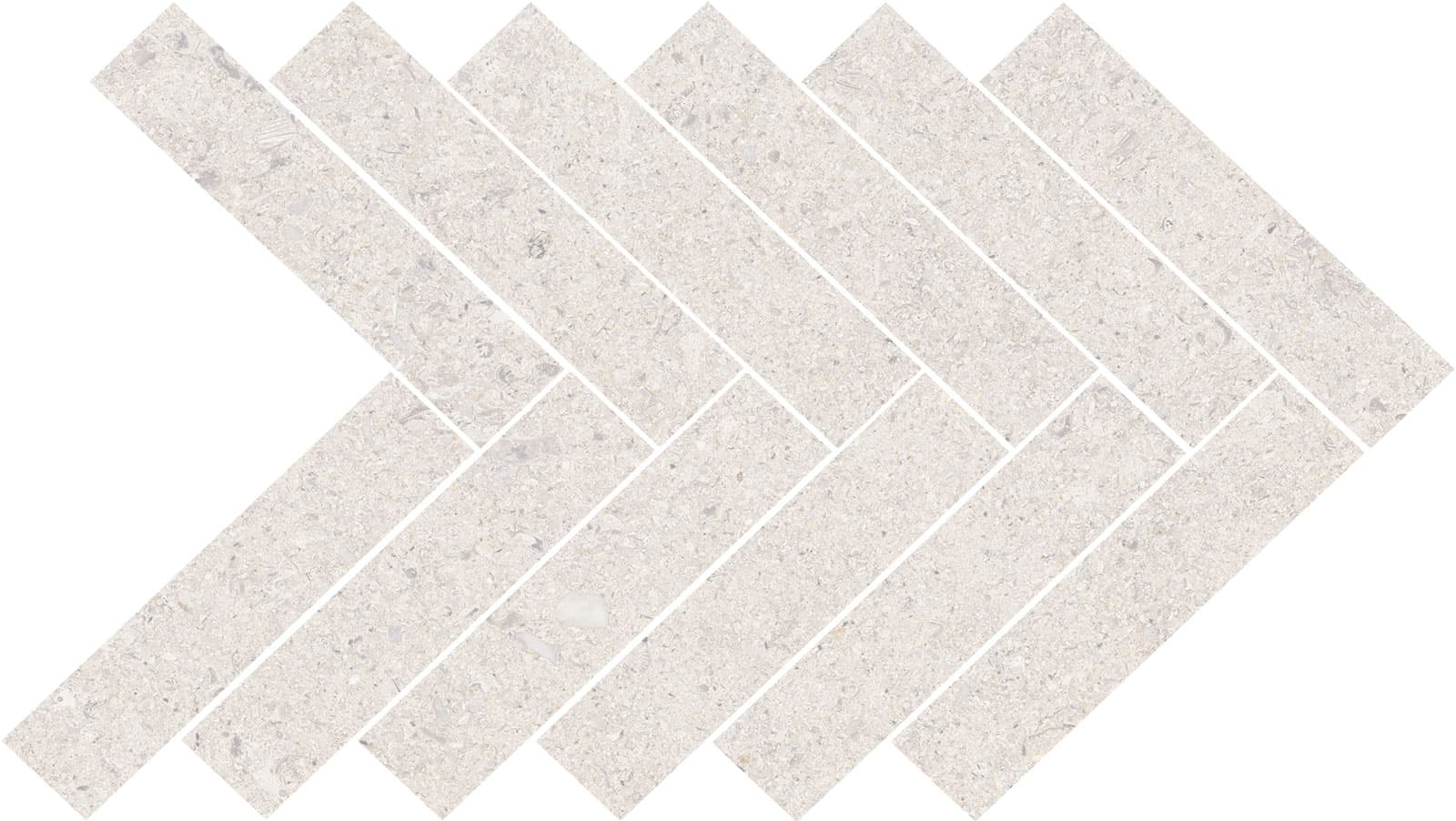 MOSAICO CALCARE WHITE 39X22 BRU