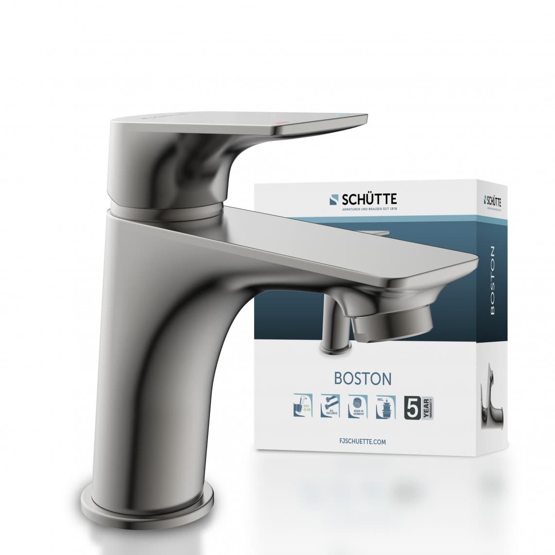 33212 BOSTON Mitigeur lavabo, graphite mat