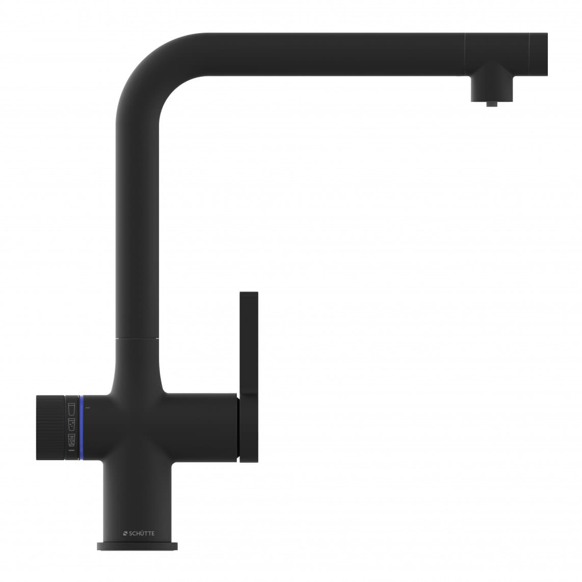 99960 AQUASTAR PREMIUM Sparkling water sink mixer, black matt, plus cooling and filter system