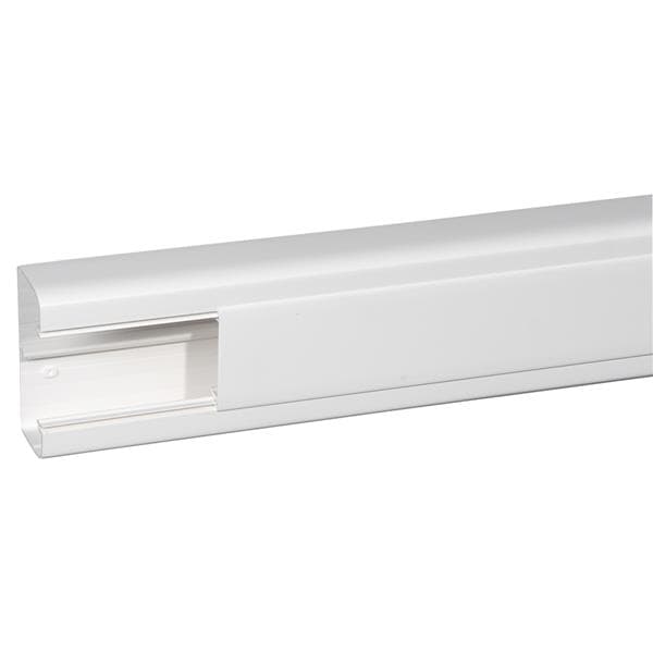 Goulotte DLP design 50 x 105mm Blanc - 2m - couvercle 65mm