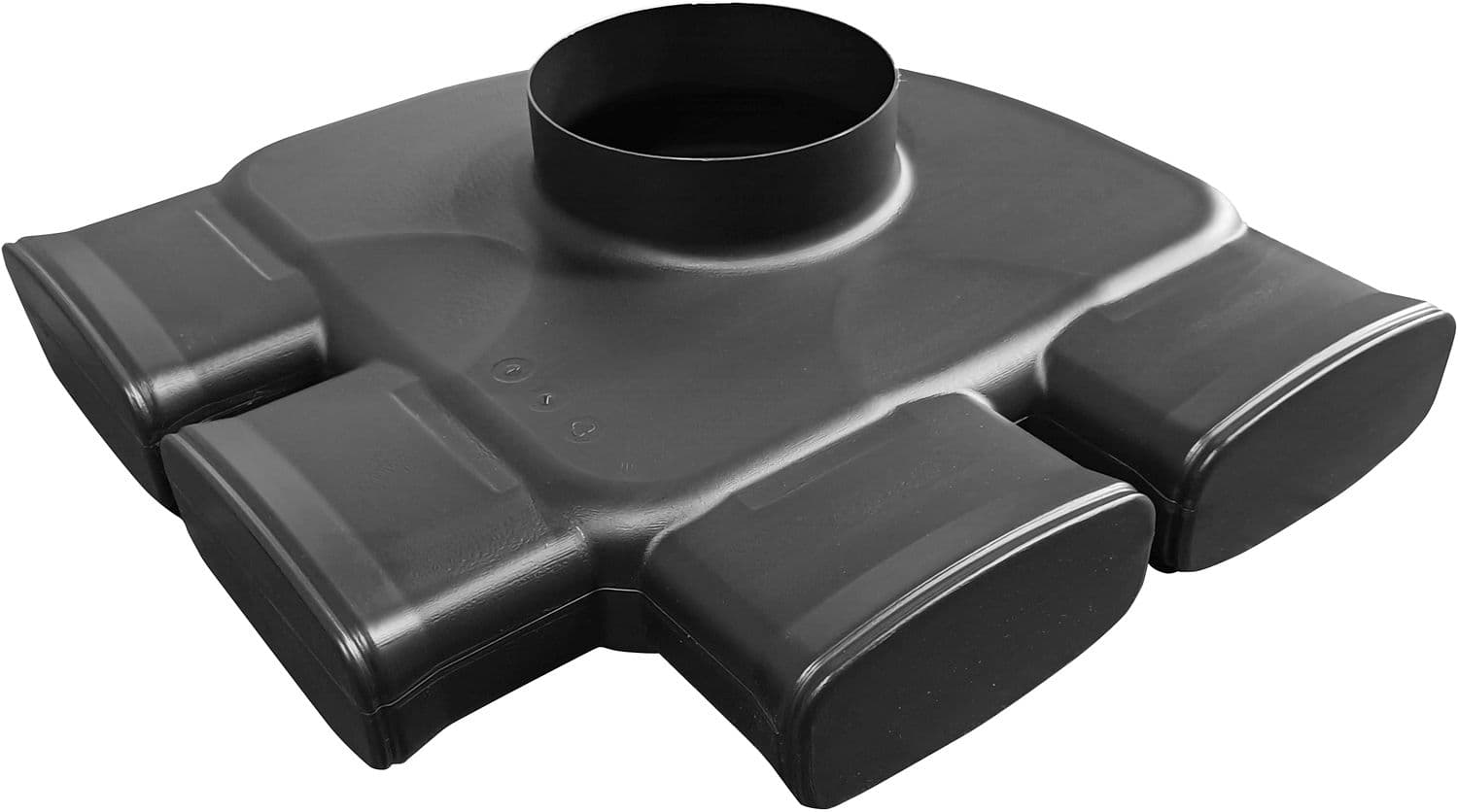 PLENUM EF D125 2 RACCORDEMENTS (2ST) POUR SYSTEME DE VENTILATION VASCO