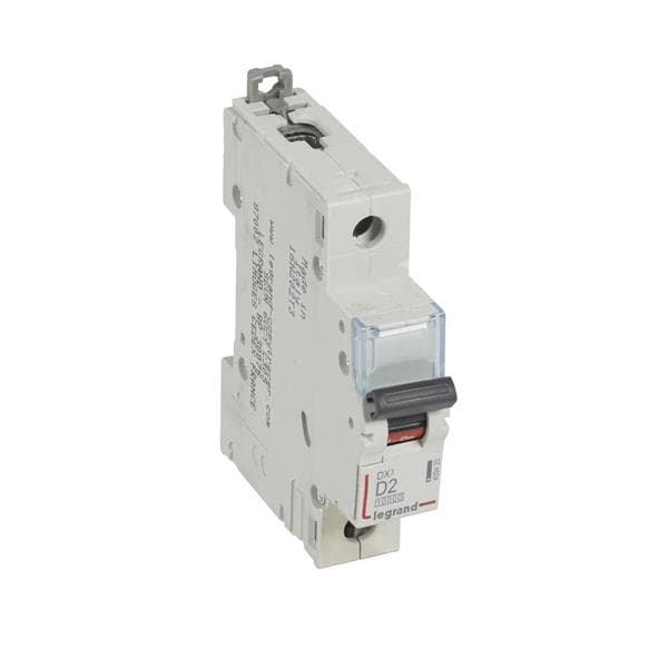 Disjoncteur DX³ 10000A / 16kA 1 pôle courbe D 02A 230 / 400V - 1 module