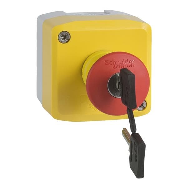 Boîte à boutons XAL-K - fonction arrêt d'urgence - 2 O