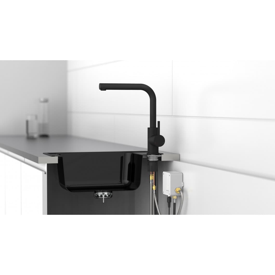 99760 VITAL Sensor sink mixer, black matt, with pull-out spout