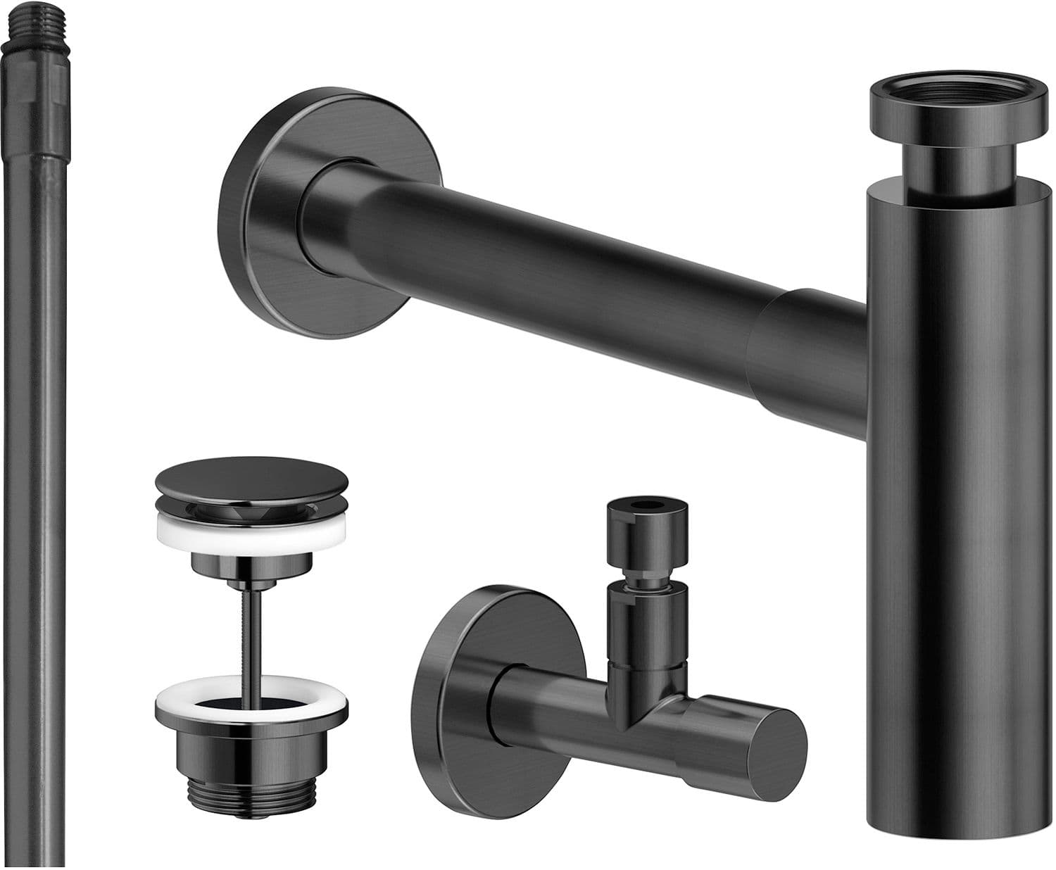 SET DE RACCORDEMENT NOBILI LAVE-MAINS UNIVERSEL GRAPHITE BROSSE