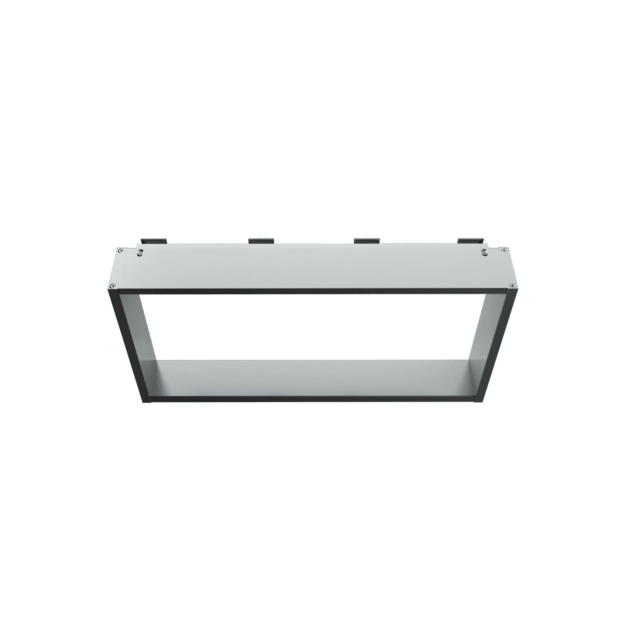 Opbouwnis voor douchewand - 4 handdoekhaken - Aluminium - 60X30X8 cm - glanzend Aluminium
