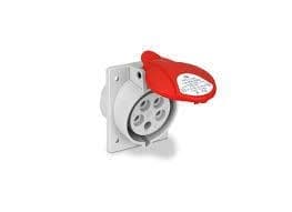 Fiche CEE femelle encastrée inclinée 16A 5 x 380V IP54