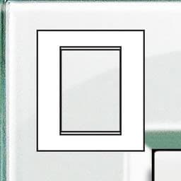LivingLight - plaque rectangulaire 3 + 3 modules Aquamarine