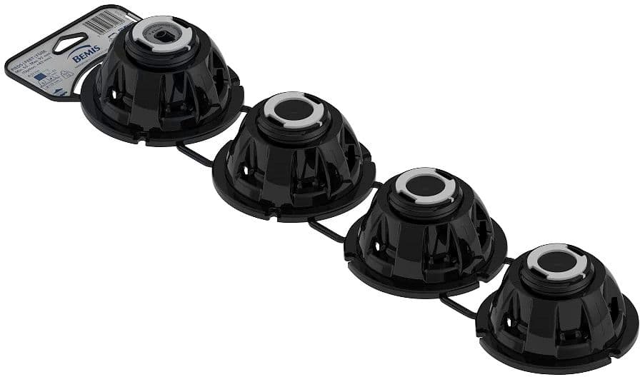 SET DE 4 PIEDS REGLABLES POUR DOUCHE 93-122MM