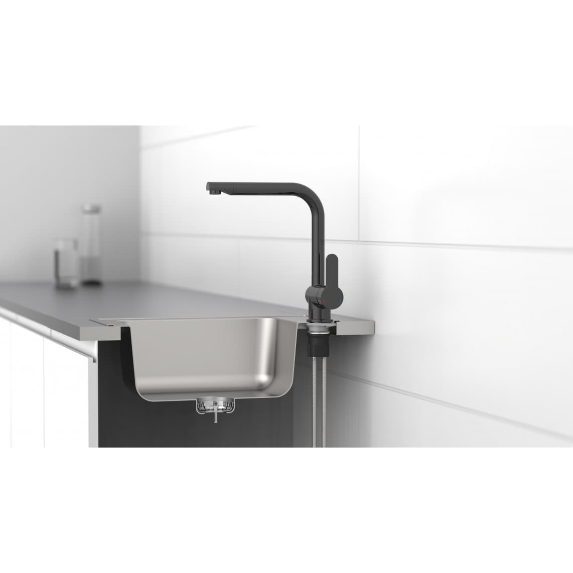 79836 RIO Keukenkraan, glanzend grafiet