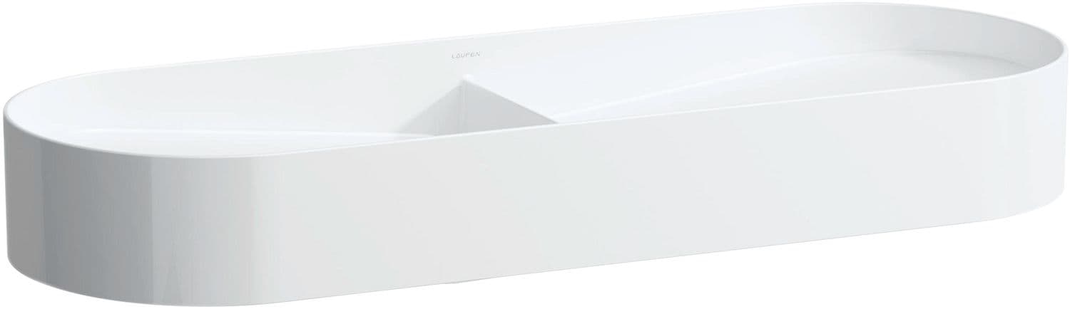 VASQUA A POSER DOUBLE SONAR LAUFEN 100X37 SANS TROU/TROP-PLEIN BLANC