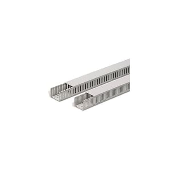 Goulotte de câblage, 4 / 6mm, largeur: 25mm, hauteur: 60mm, sans halogène, Ral 7035