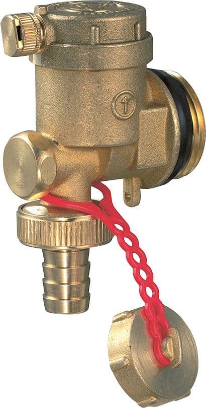 BOUCHON COLLECTEUR+PURGEUR AUTOMATIQUE + VANNE DE REMPLISSAGE-DE VIDANGE GIA4/4"M