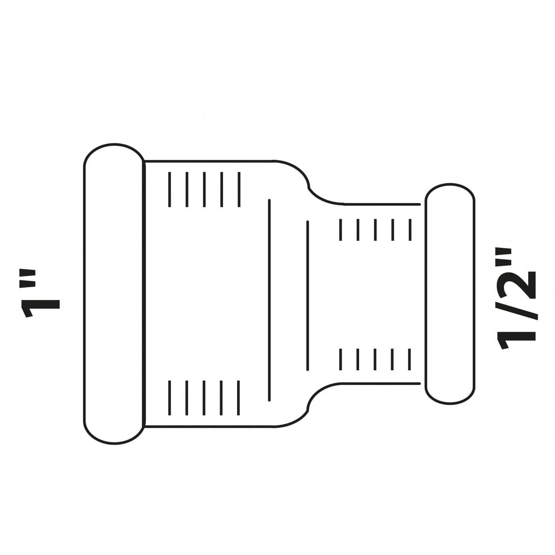 988954155 BR manchon réducteur, vierge, 1" F x 1/2" F, (3240)