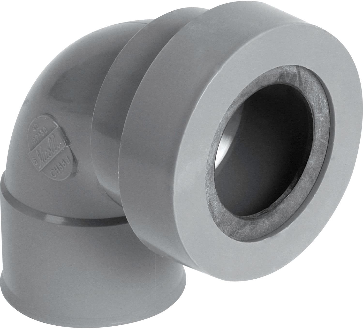 PVC COUDE + JOINT FF 90° 32MM-32MM
