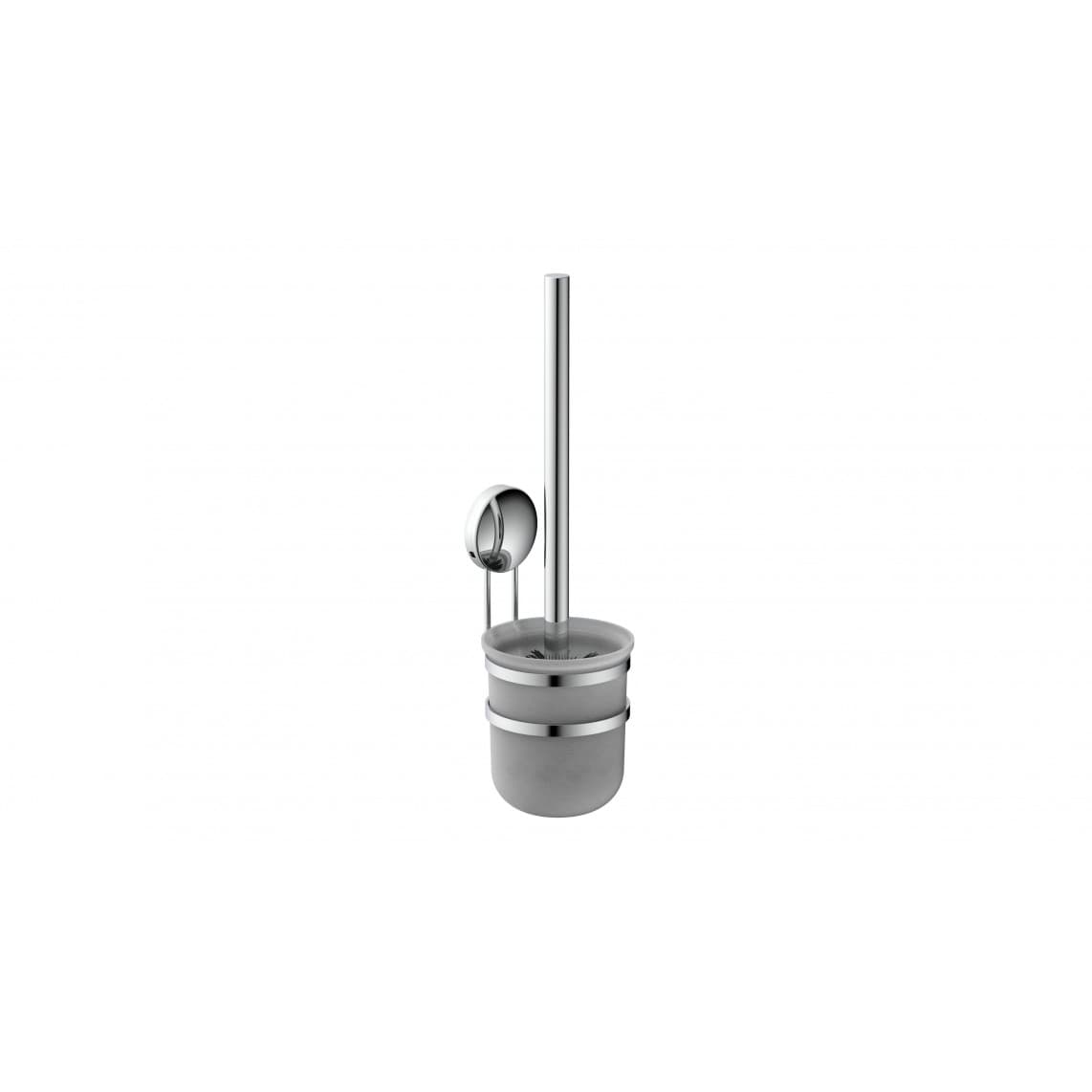 BA0205 Toiletborstelhouder voor wandmontage, chroom, om te lijmen of schroeven