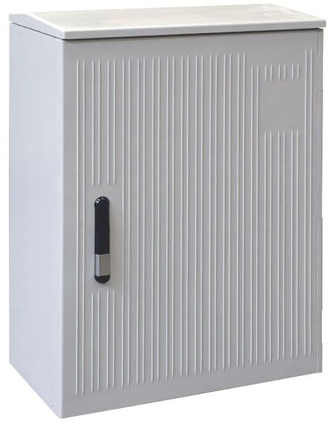 Armoire de trottoir longueur 590 x hauteur 830 x profondeur 330 porte rayée Din 0