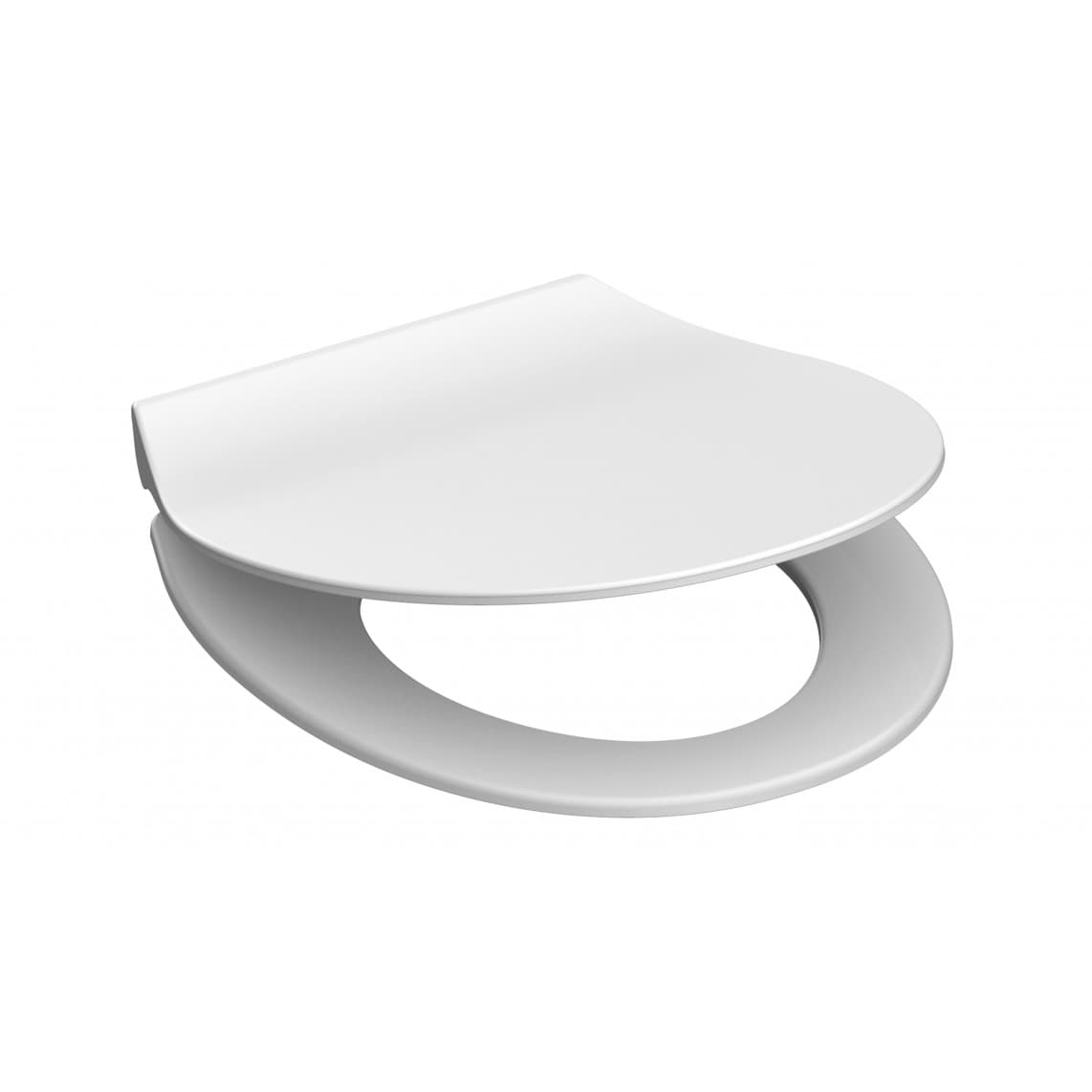82700 abattant WC en Duroplast SLIM WHITE, avec frein de chute et déclipsable
