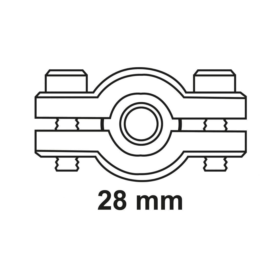 98940758 LT collier d’étanchéité, vierge, pour 28 mm