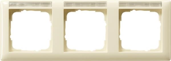 Cadre de finition Gira standard 55 avec zone d'inscription Blanc crème brillant