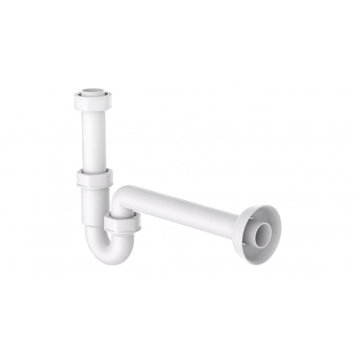 98801048 KS siphon tubulaire, blanc, 1 1/4" x 32 mm