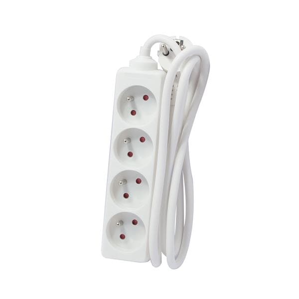 Multiprise 4 x 10 / 16A avec 1.5m de câble 3G1.5mm²