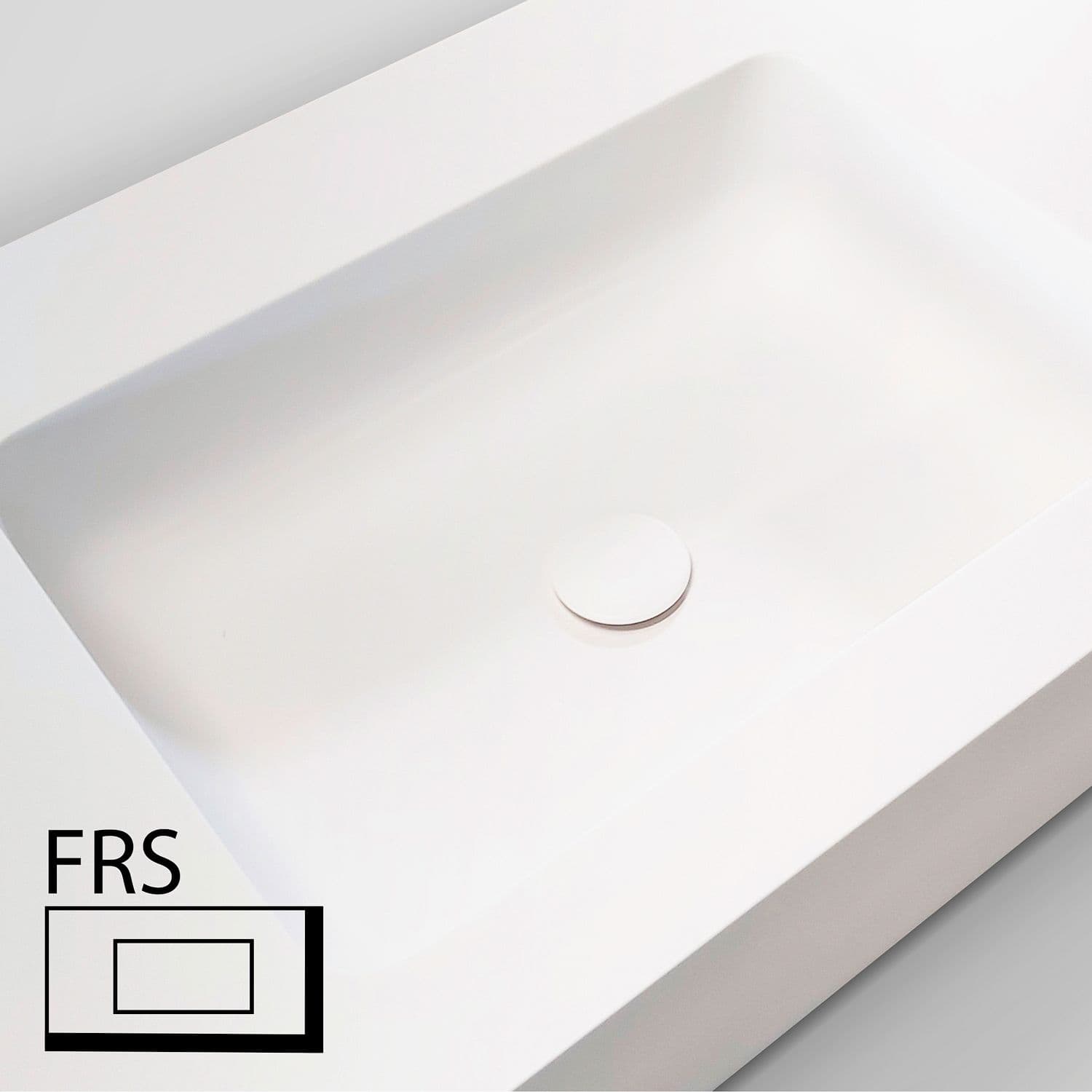TABLET TAILOR TOP 1 LAVABO CENTRAL FRS 160CM SOLID XONYX BLANC