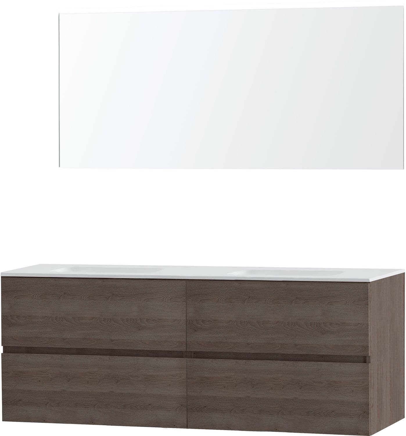 MBL.MOLTO CHENE GRIS 160 SOLID MIROIR