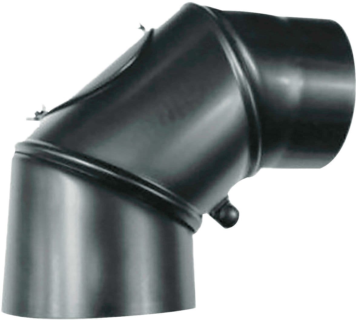 COUDE REGLABLE EN ACIER + REGARD 160MM-2MM