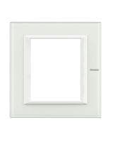 Axolute - plaque 3 + 3 modules verre Blanc