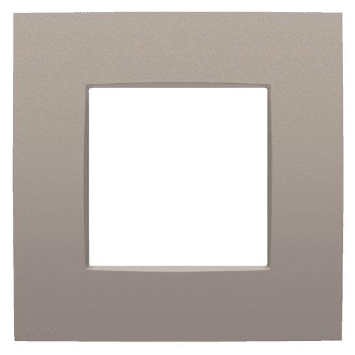 Plaque de recouvrement simple, couleur Niko Intense bronze coated