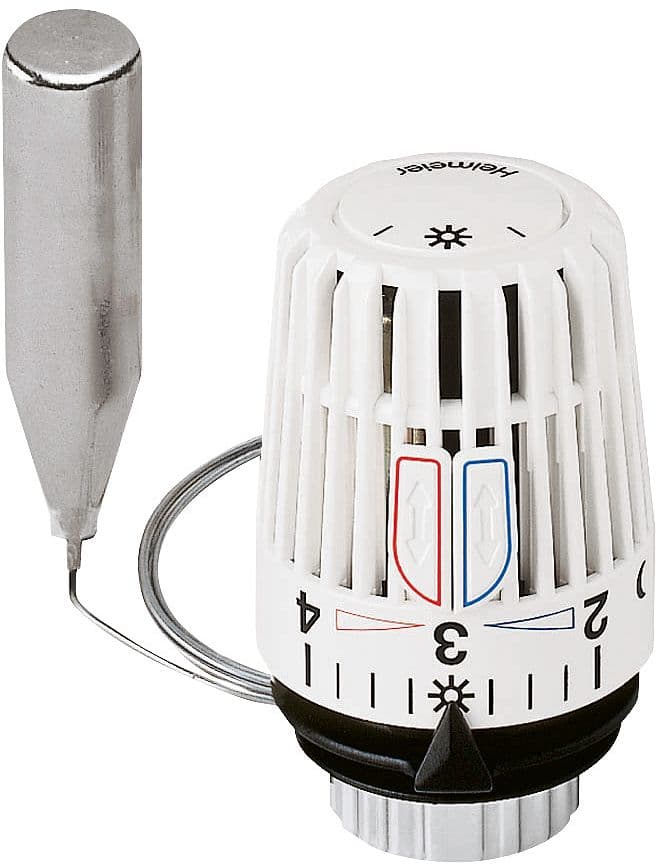 TÊTE THERMOSTATIQUE+SONDE A DISTANCE K HEIMEIER 2M BLANC