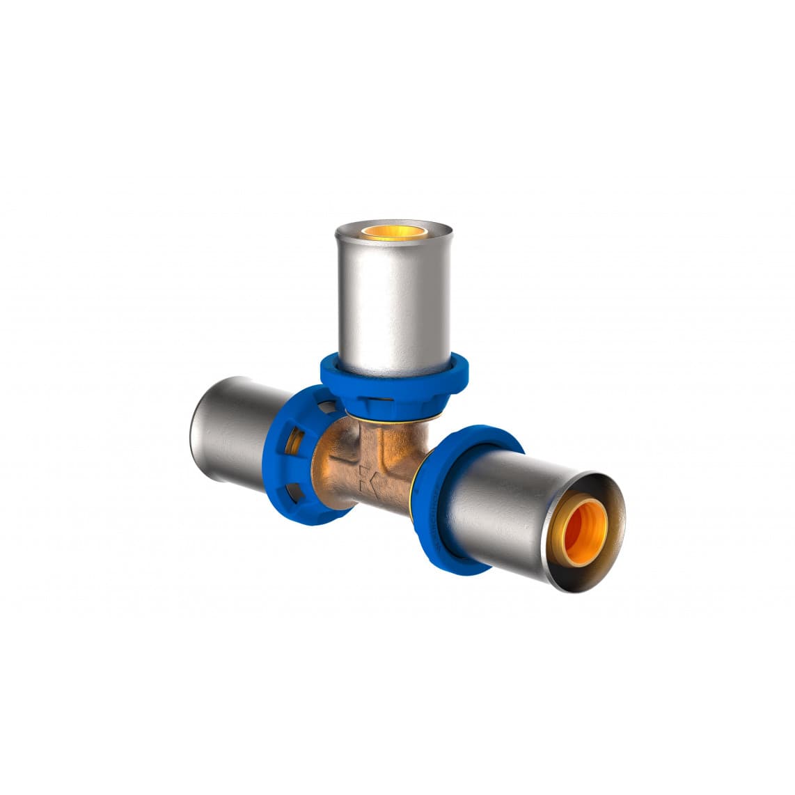 988717155 LT pièce en T, vierge, 16 mm, raccord à sertir pour tube multicouche