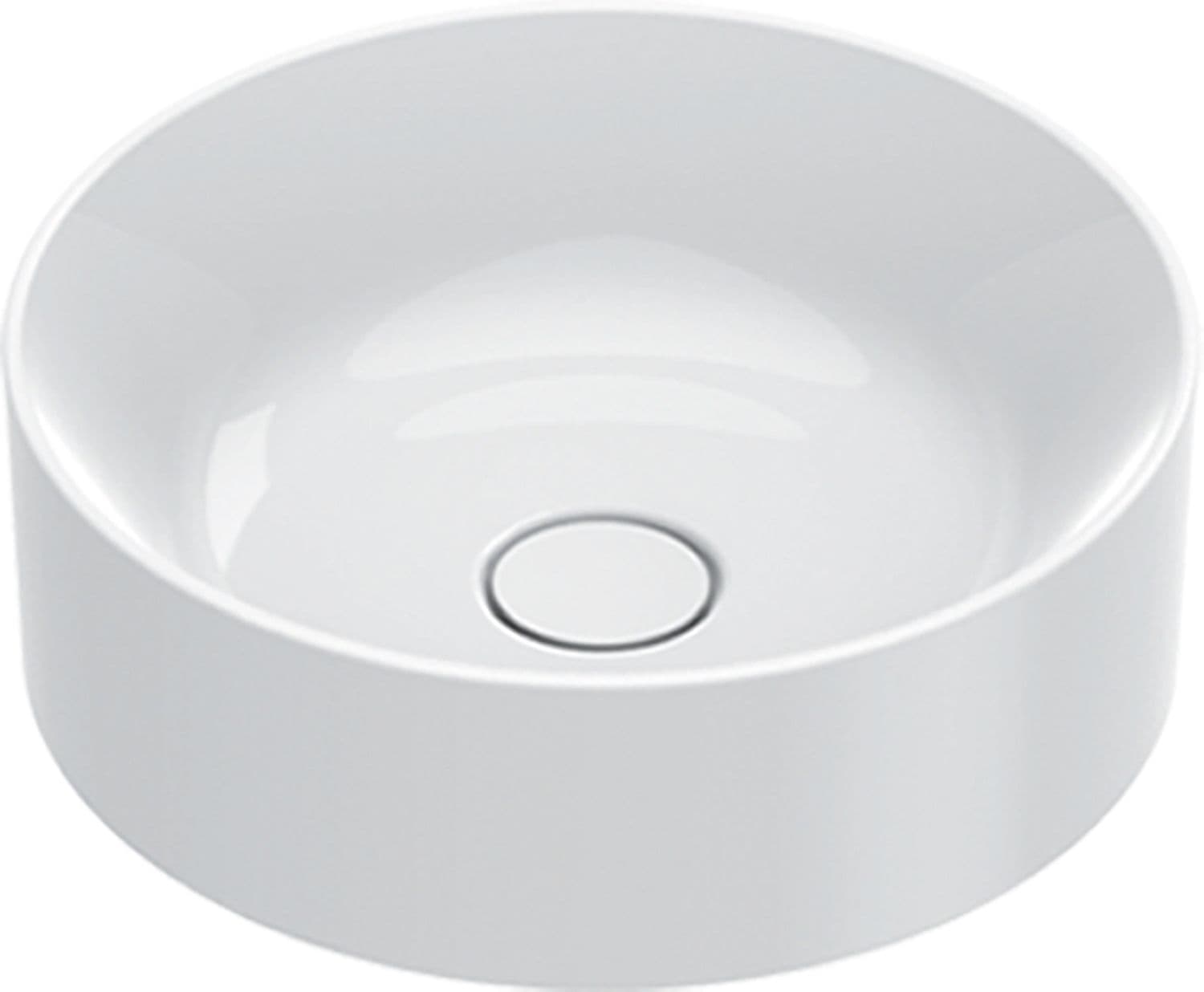 VASQUE A POSER ZERO CATALANO CATAGLAZE+ DIAMETRE 40CM SANS TROP-PLEIN BLANC