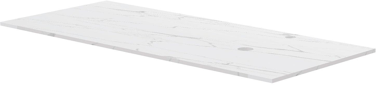 TABLET MARBRE CERAMIQUE PURO L120 H1,2 1VIDAGE/TROU ROBINET DROITE WHITE CALACATTA