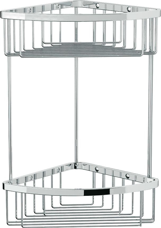 PORTE-BOUTEILLE/EPONGE DOUBLE EQUERRE PASPARTOE 19X19X37 CHROME