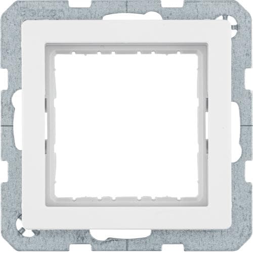 Adaptateur 45 x 45mm pour Berker Q.1 / Q.3 Blanc polaire
