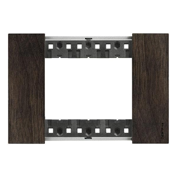 LNow plaque 3 modules Walnut pour support référence K4703