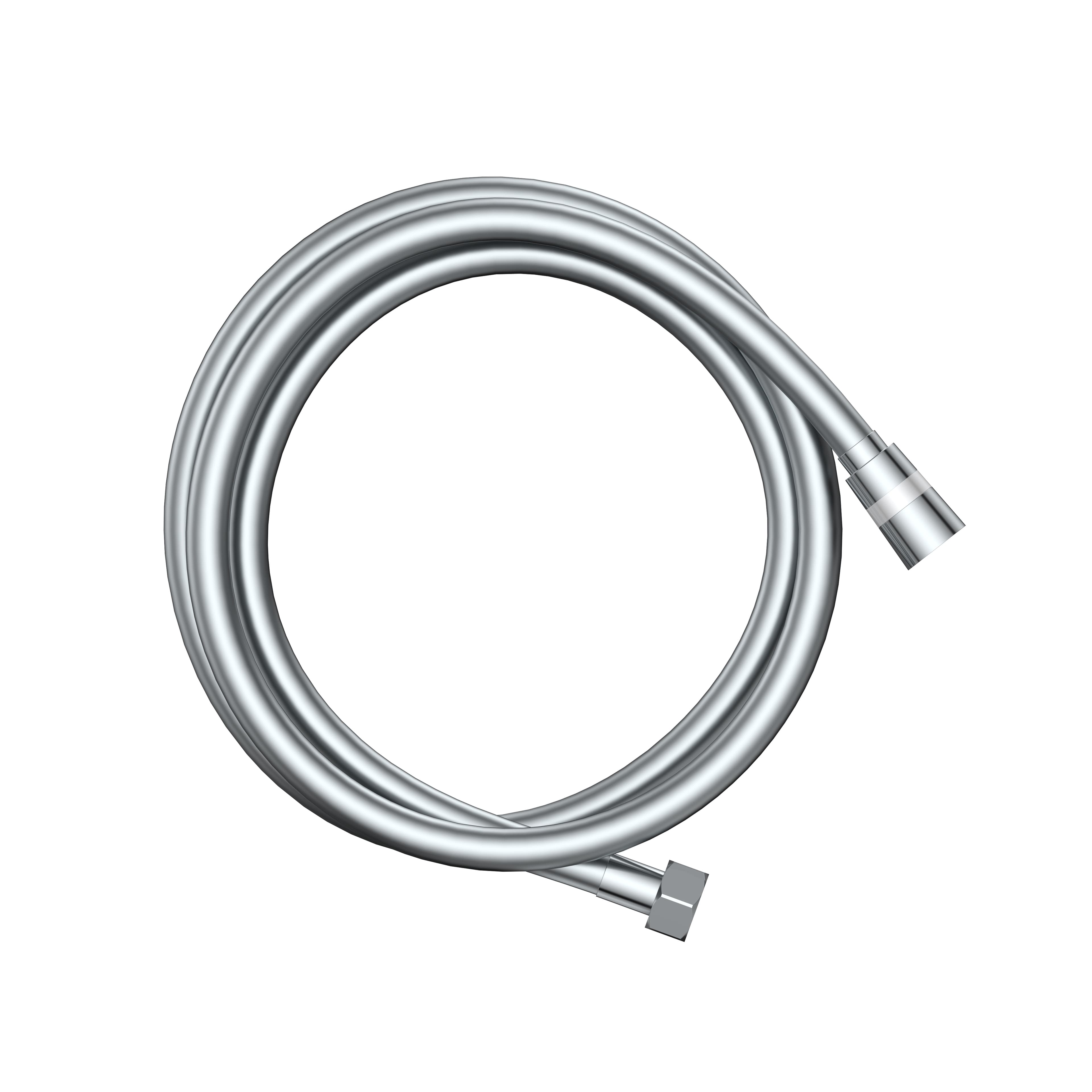 ALONI AQUAFLEX FLEXIBLE DE DOUCHE - ANTI-TORSION - SYNTHÉTIQUE - 150 CM - CHROME
