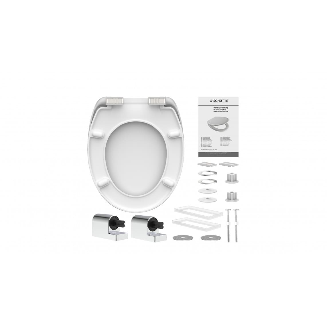 82154 abattant WC en Duroplast GINGKOundWOOD, avec frein de chute