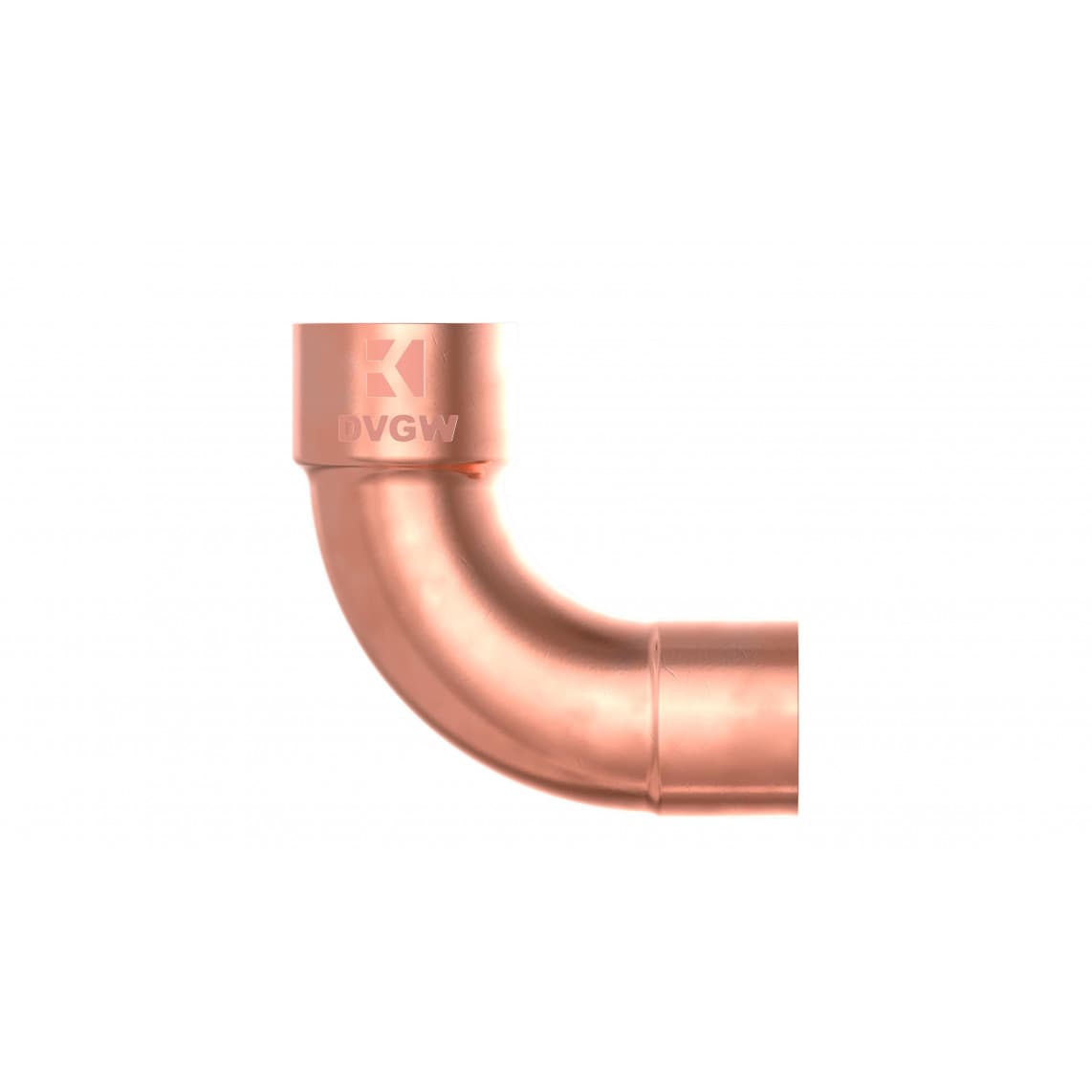 989023055 CU arc 90°, vierge, 15 mm, 1 manchon, (5001a)